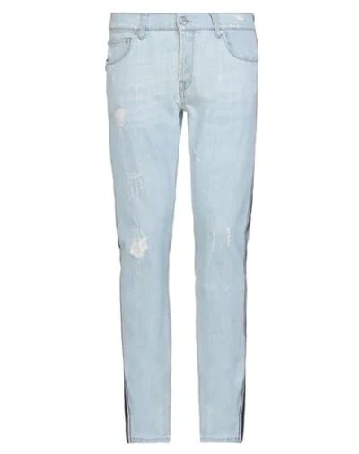 Shop Daniele Alessandrini Man Jeans Blue Size 31 Cotton, Elastane