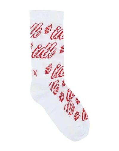 Shop Armani Exchange Man Socks & Hosiery White Size M Cotton, Polyamide, Elastane