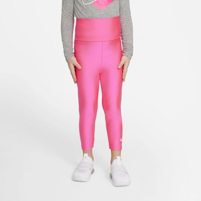 Shop Nike Toddler High-waisted Leggings In Hyper Pink
