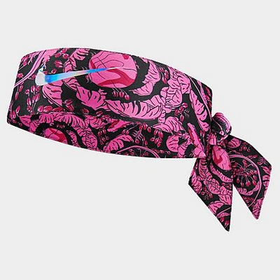 Shop Nike Women's Dri-fit Printed Head Tie 3.0 In Pink