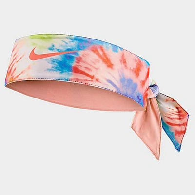 Shop Nike Dri-fit Head Tie 2.0 Polyester/spandex In Pink/multi Color