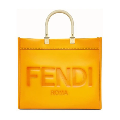 Shop Fendi Sunshine Medium In Orange