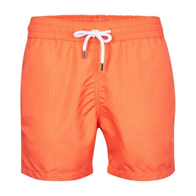 Shop Frescobol Carioca Pepe Swim Shorts In Tangerine