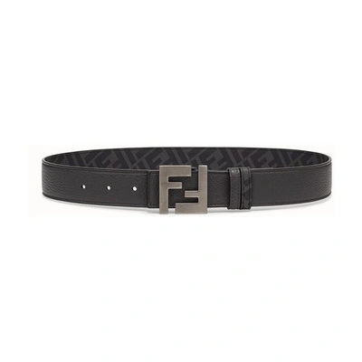 Shop Fendi Belt In Gris