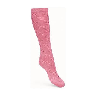 Shop Fendi Socks In Rose