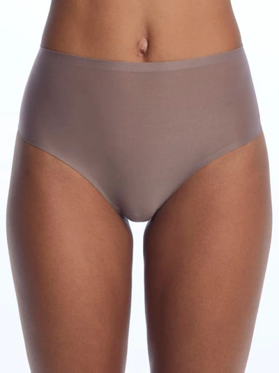 Shop Chantelle Soft Stretch Retro Thong In Cappuccino