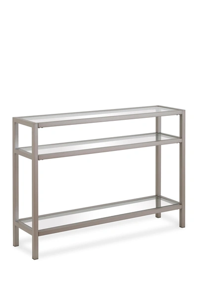 Shop Addison And Lane Sivil 42" Satin Nickel Console Table