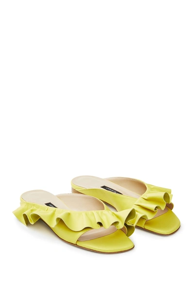 Shop Lafayette 148 Avola Ruffle Sandal In Sunglow