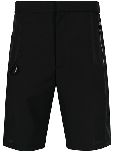 Shop Les Hommes Slim-fit Shorts In Black