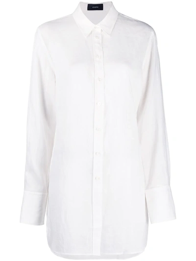 Shop Joseph Long-length Lightweight Shirt In White