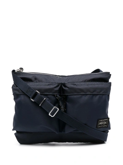 Shop Porter-yoshida & Co Force Nylon Shoulder Bag In Blue