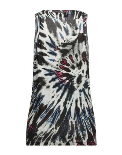 Dsquared2 Logo Tie Dyed Cotton Jersey Tank Top In Green