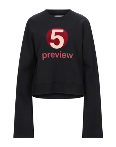 Shop 5preview Sweatshirts In Black
