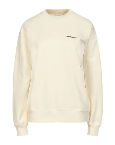 Shop Carhartt Sweatshirts In Ivory