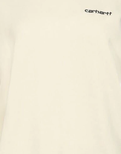 Shop Carhartt Sweatshirts In Ivory