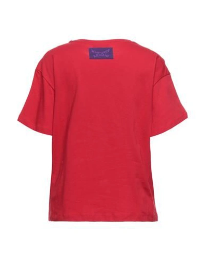 Shop Emporio Armani Woman T-shirt Red Size 10 Cotton