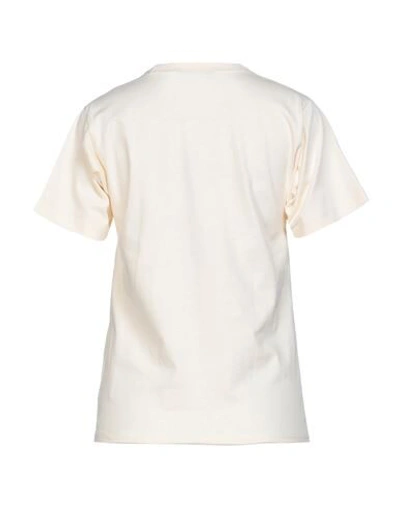 Shop Lanvin T-shirts In Ivory