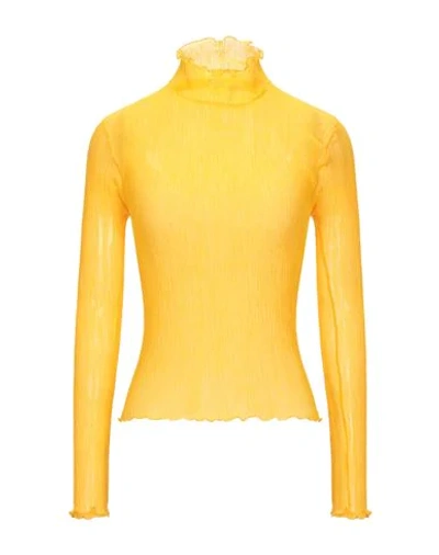 Shop Jw Anderson Woman T-shirt Orange Size 2 Cotton, Silk