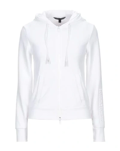 Shop Armani Exchange Sweatshirts In White