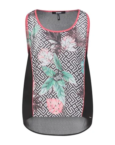 !m?erfect Woman Top Black Size S Polyester In Black