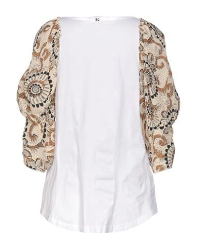 High T-shirts In White