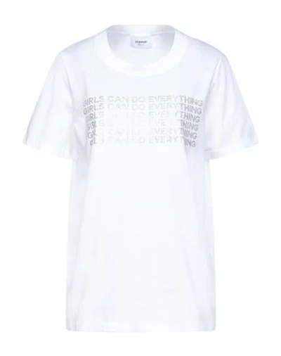 Shop Dondup Woman T-shirt White Size M Cotton