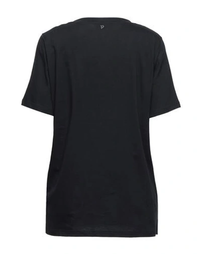 Shop Dondup Woman T-shirt Black Size S Cotton