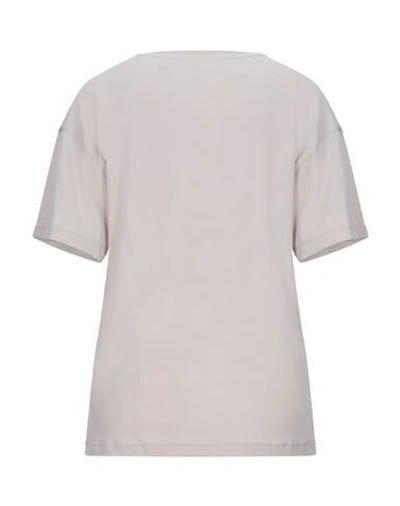 Shop Emporio Armani Woman T-shirt Beige Size 10 Cotton
