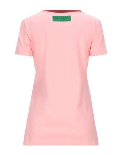 Shop Dolce & Gabbana Woman T-shirt Pink Size 4 Cotton