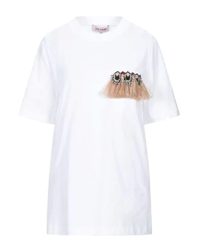 Shop Dice Kayek T-shirts In White