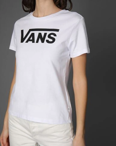Shop Vans Wm Flying V Crew Tee Woman T-shirt White Size S Cotton