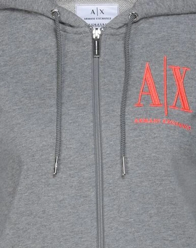 Shop Armani Exchange Sweatshirts In Grey