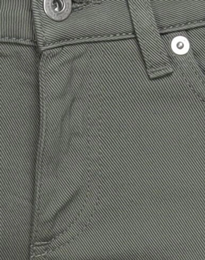 Shop Dondup Woman Pants Military Green Size 30 Cotton, Elastane