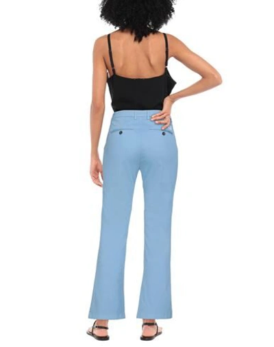 Shop Department 5 Woman Pants Azure Size 27 Cotton, Elastane In Blue