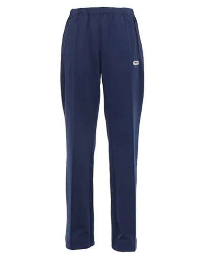Shop Adidas Originals X Lotta Volkova Casual Pants In Dark Blue