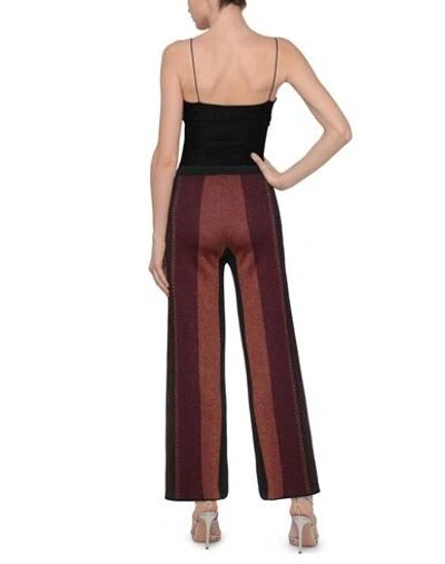 Shop Même Road Casual Pants In Maroon