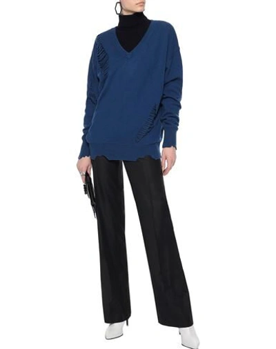 Shop Helmut Lang Sweaters In Dark Blue