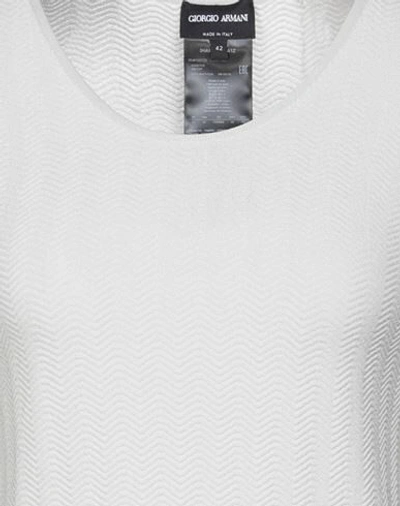 Shop Giorgio Armani Woman Sweater Light Grey Size 4 Viscose, Polyamide