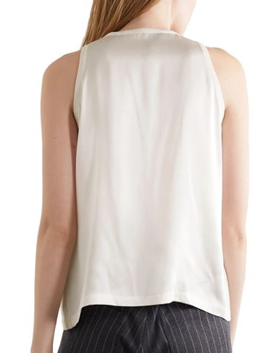 Shop Haider Ackermann Woman Top Ivory Size Xs Virgin Wool, Silk In White