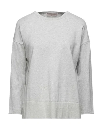 Shop Cruciani Woman Sweater Grey Size 8 Cotton