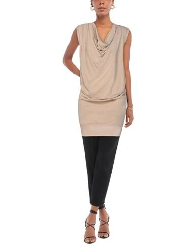 Shop Emporio Armani Woman Sweater Sand Size 6 Viscose, Polyamide In Beige