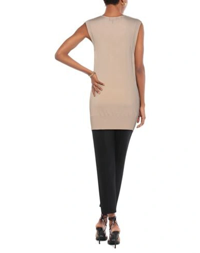 Shop Emporio Armani Woman Sweater Sand Size 6 Viscose, Polyamide In Beige