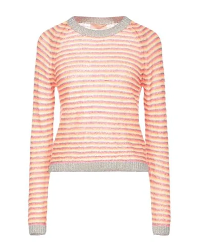 Shop Momoní Woman Sweater Orange Size M Mohair Wool, Polyamide, Wool, Polyester
