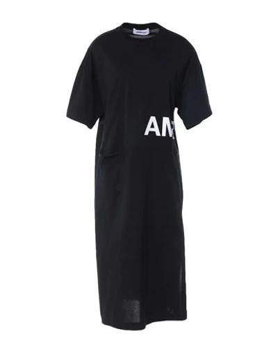 Shop Ambush Woman Midi Dress Black Size 1 Cotton