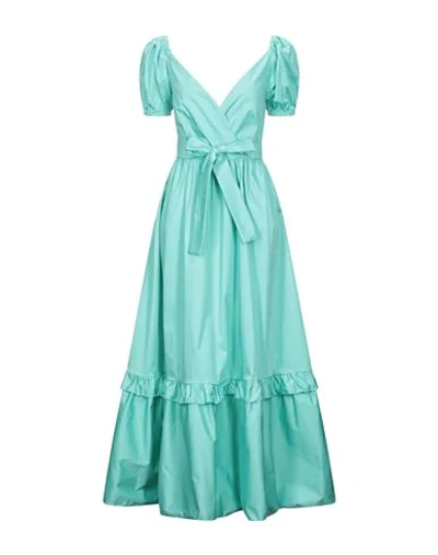 Shop Actualee Long Dresses In Turquoise