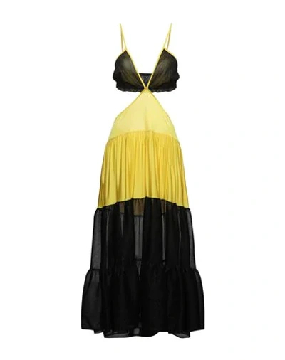 Shop Akep 3/4 Length Dresses In Yellow