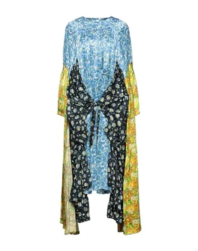 Shop Vetements 3/4 Length Dresses In Azure