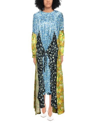 Shop Vetements 3/4 Length Dresses In Azure