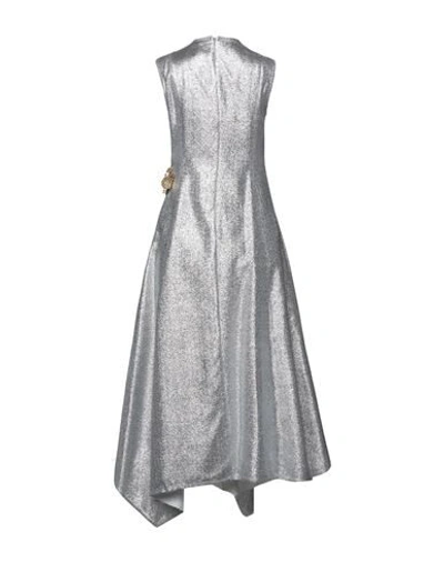 Shop Jw Anderson Midi Dresses In Silver