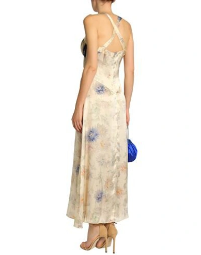 Shop Anna Sui Long Dresses In Beige